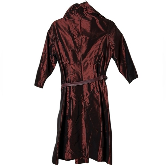 Tery Jon Taffeta shimmer dress by Ricki Freeman  Burgundy ,fit&flare,sz 10 ,EC - Picture 4 of 15